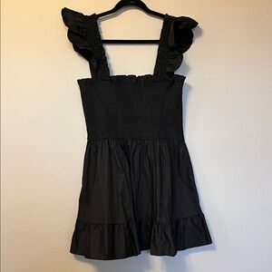 Francesca’s Black Ruffled Dress